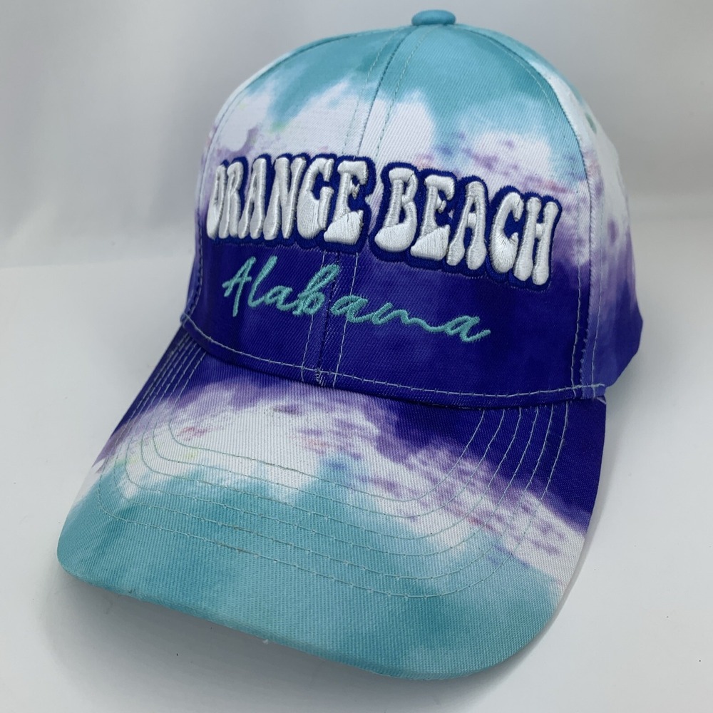 Orange Beach Alabama Hat Blue Purple Adjustable OSFM Alvin's Island Baseball Cap
